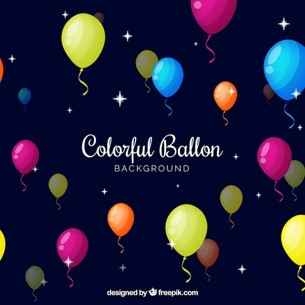 Colorful balloons background to celebrate