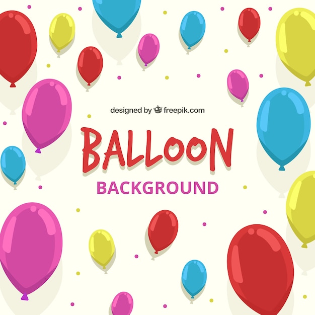 Colorful balloons background to celebrate