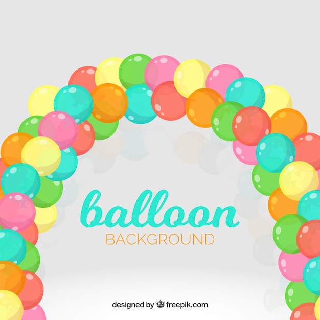 Colorful balloons background to celebrate