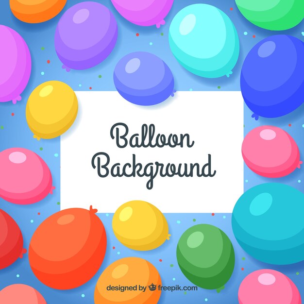 Colorful balloons background