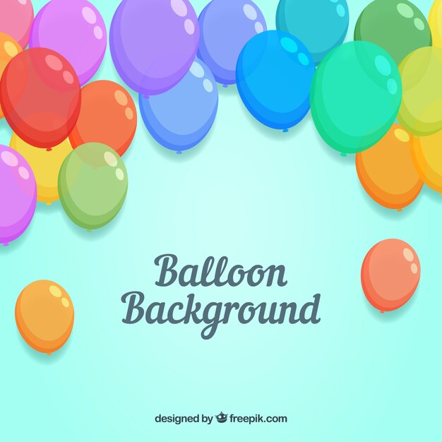 Colorful balloons background