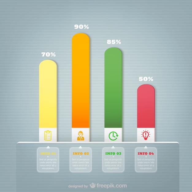 Colorful bars chart