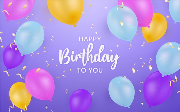 Colorful birthday background