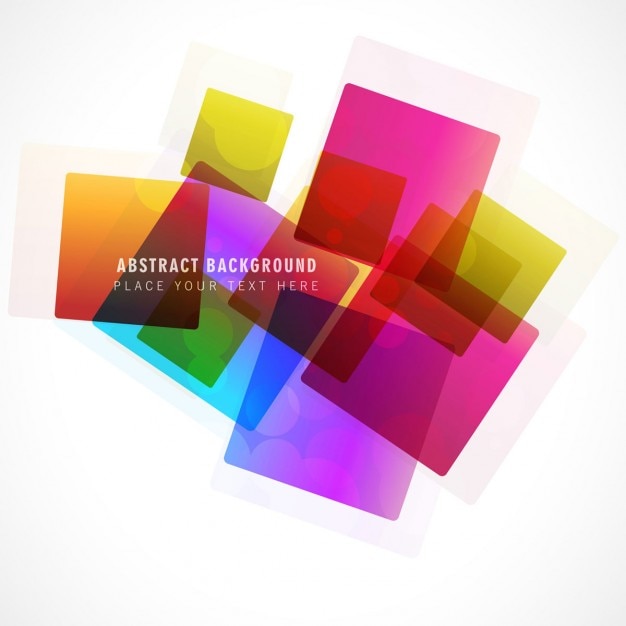 Free vector colorful bright squares