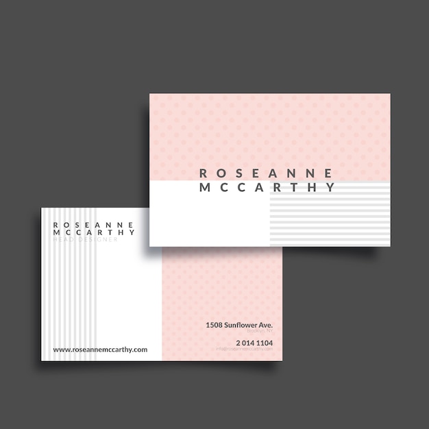 Colorful business card template