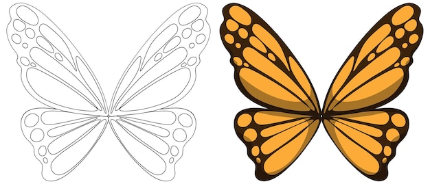 Free vector colorful butterfly vector illustration