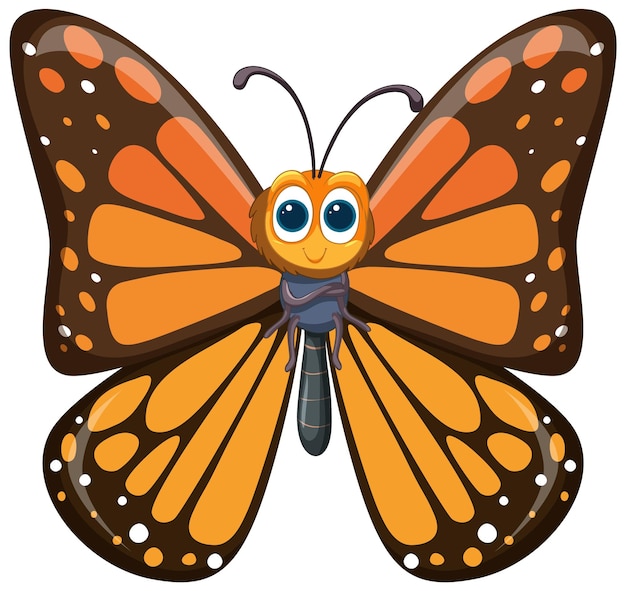 Free Vector colorful cartoon butterfly illustration