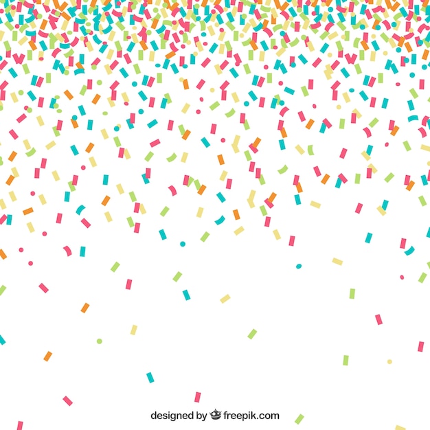 Colorful confetti background