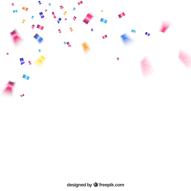 Free vector colorful confetti background