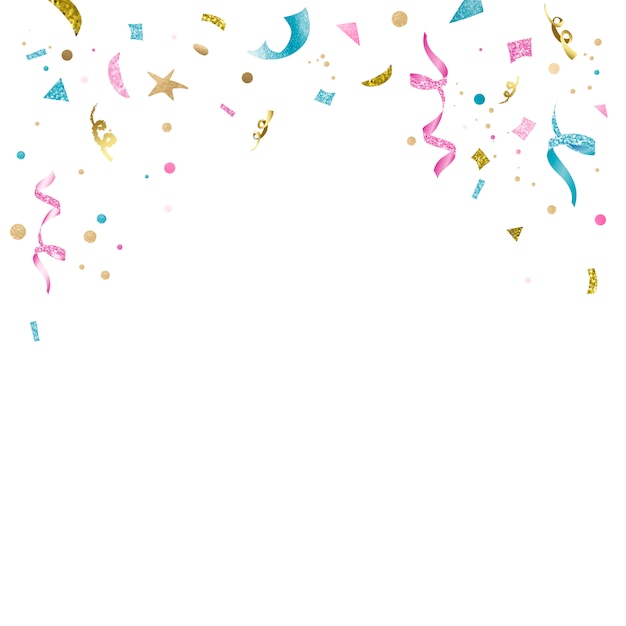 Free Vector colorful confetti celebratory design