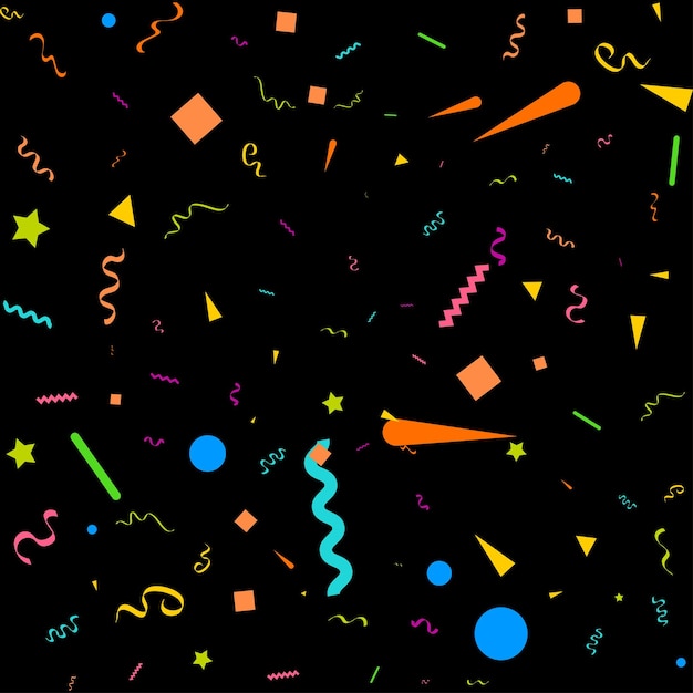 Free vector colorful confetti