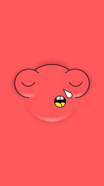 Free Vector colorful and cute monster emoji phone background vector