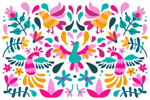 Colorful design mexican background