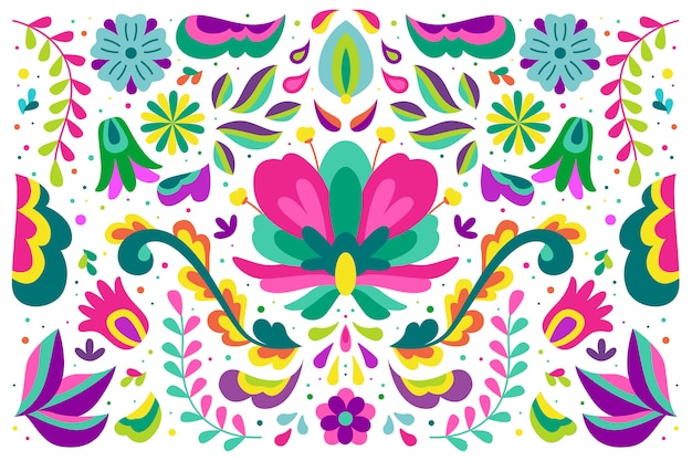 Free Vector colorful design mexican background