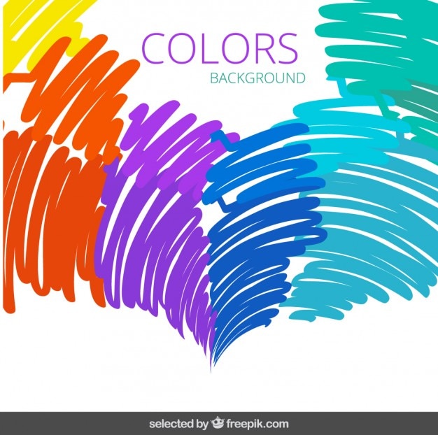 Free Vector colorful doodling background