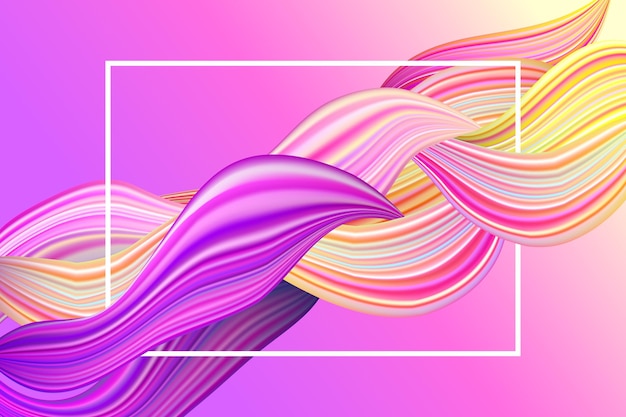 Free vector colorful dynamic flow wallpaper