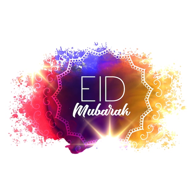 Free Vector colorful eid mubarak design