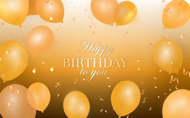 Colorful elegant birthday background