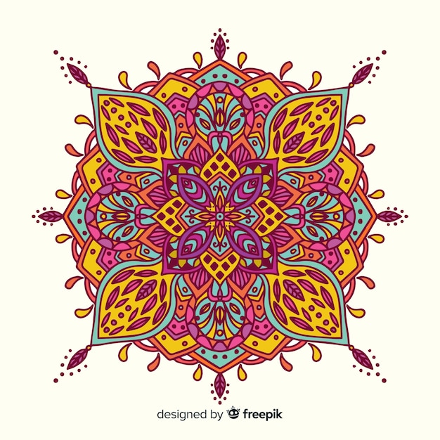 Colorful and elegant mandala background