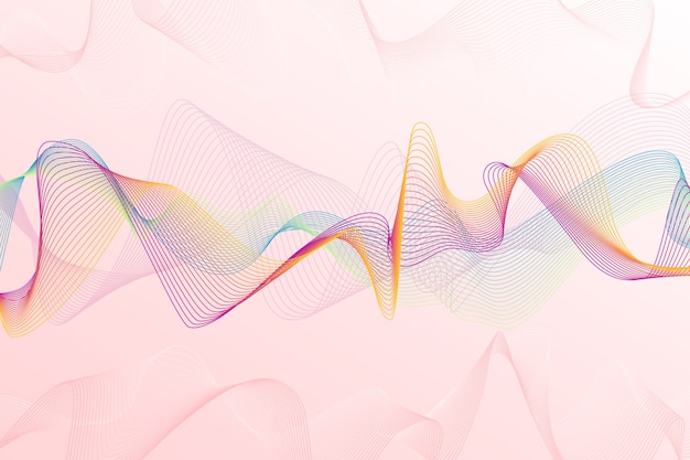 Free Vector colorful equalizer wave background