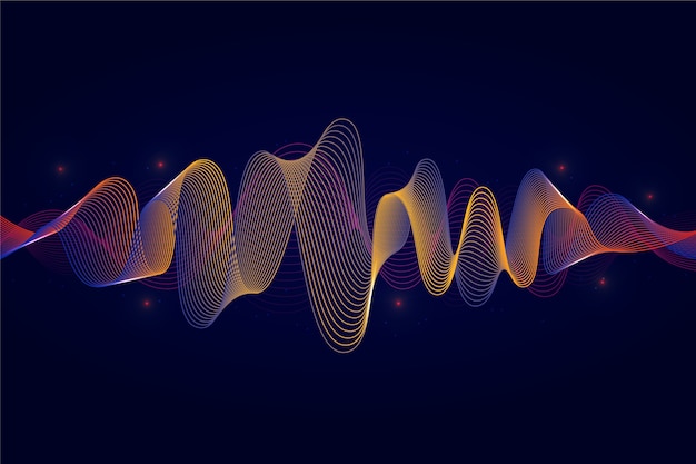 Free Vector colorful equalizer wave background