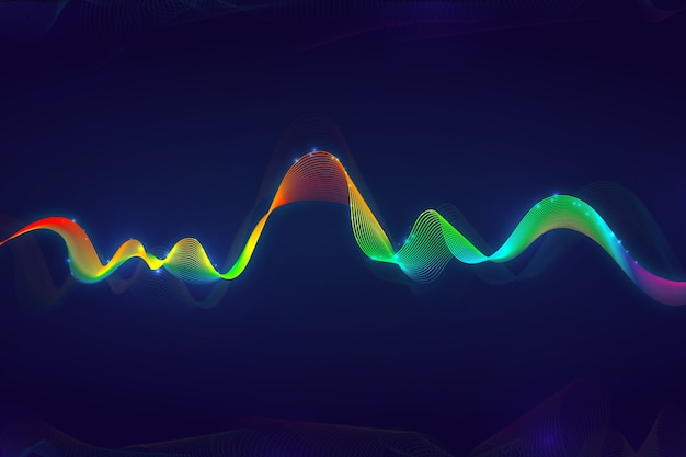 Free Vector colorful equalizer wave background