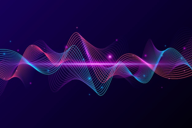 Colorful equalizer wave background