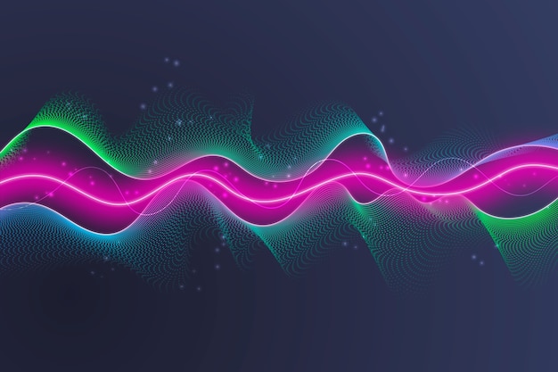 Free Vector colorful equalizer wave background