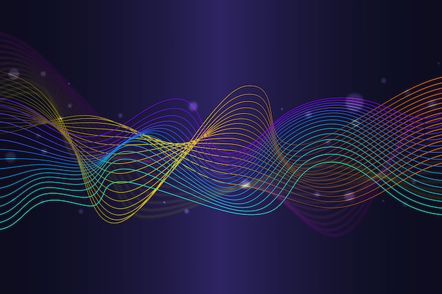 Free Vector colorful equalizer wave wallpaper