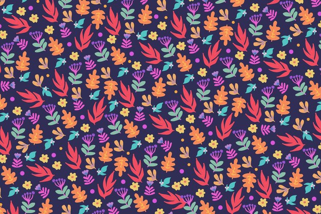 Free Vector colorful floral pattern background