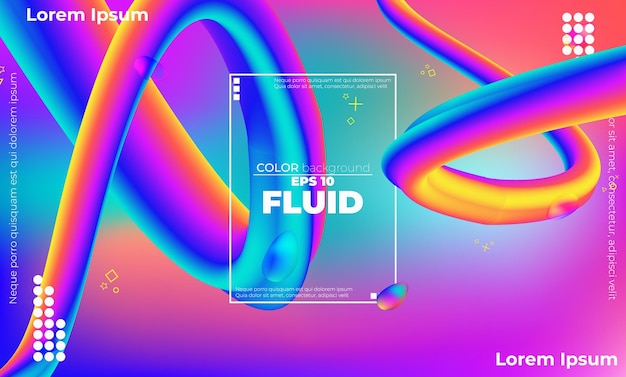 Colorful Fluid Abstract Background