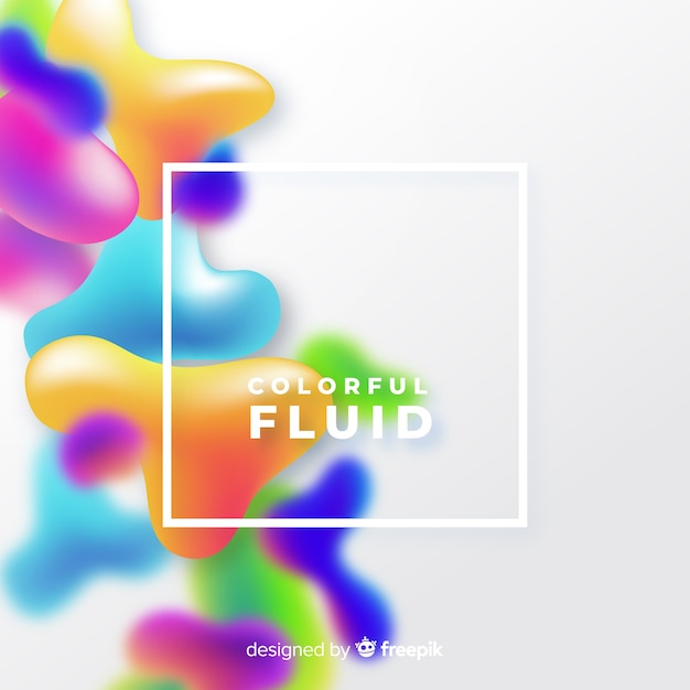 Free vector colorful fluid background