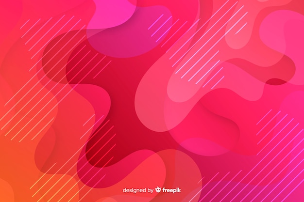 Colorful fluid shapes background