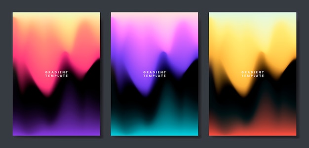 Free Vector colorful flyer template design illustration