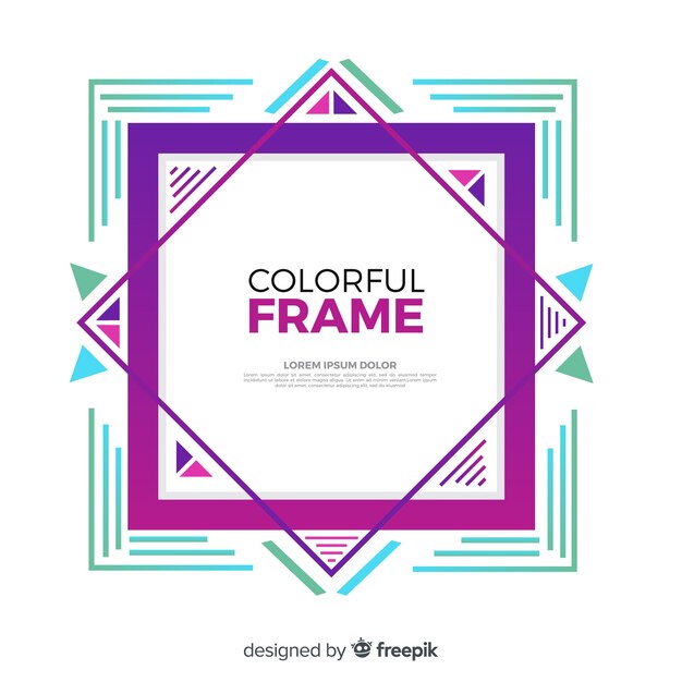 Colorful frame