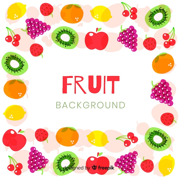 Colorful fruit background