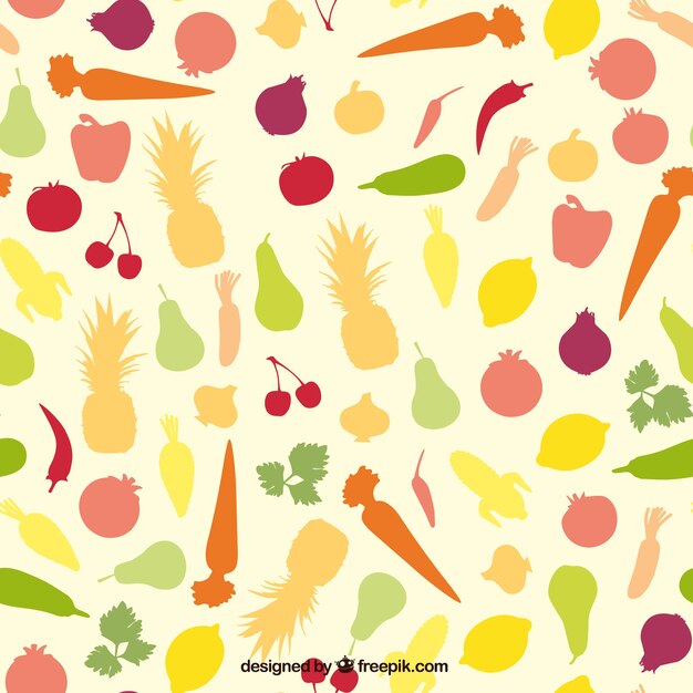 Colorful fruits pattern