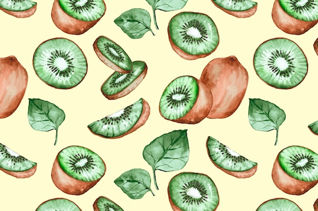 Free Vector colorful fruits pattern