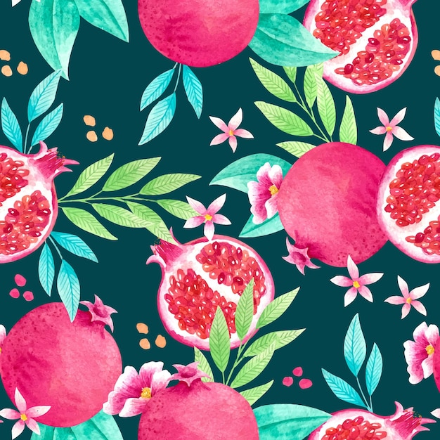 Colorful fruits pattern