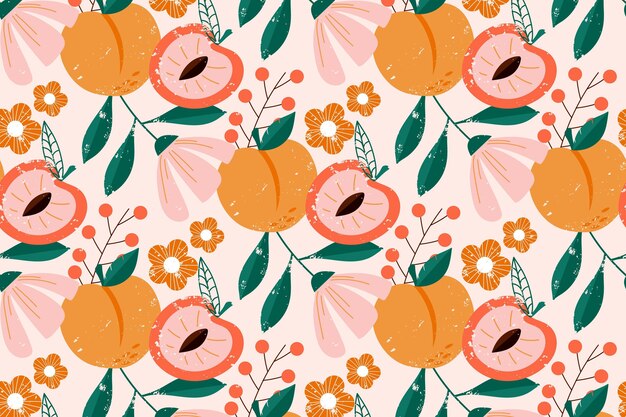 Colorful fruits pattern