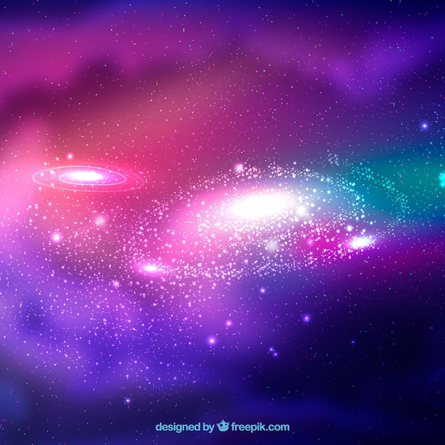 Colorful galaxy background