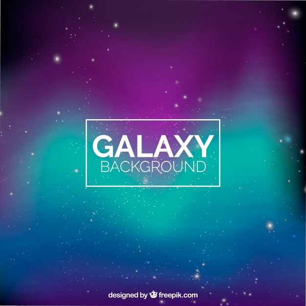 Colorful galaxy background