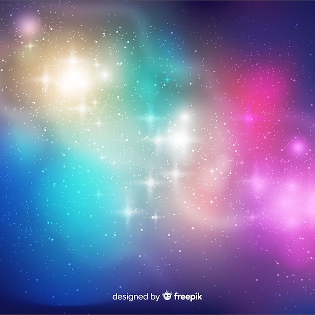 Colorful galaxy background