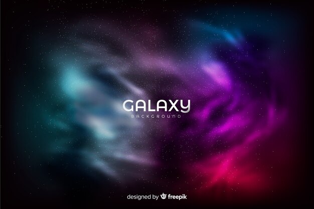 Colorful galaxy background 