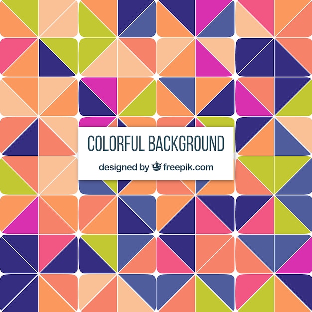 Colorful geometric background