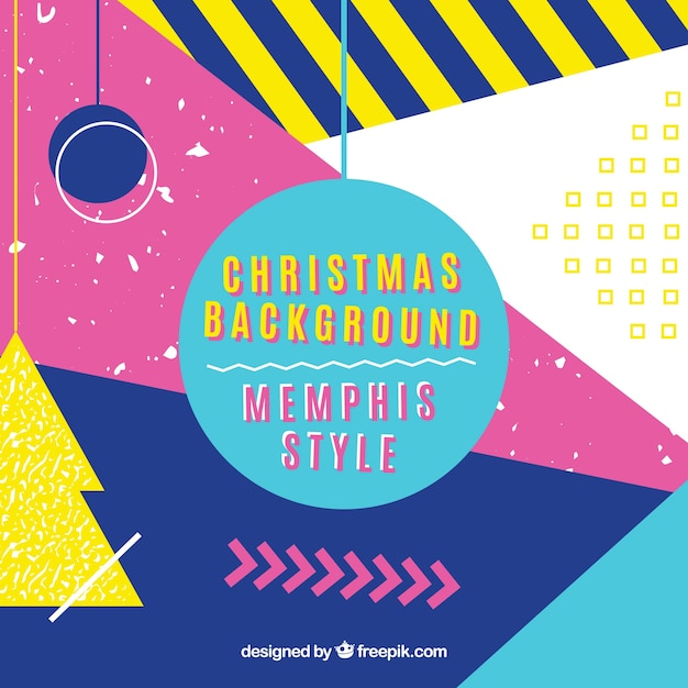 Colorful geometric christmas background