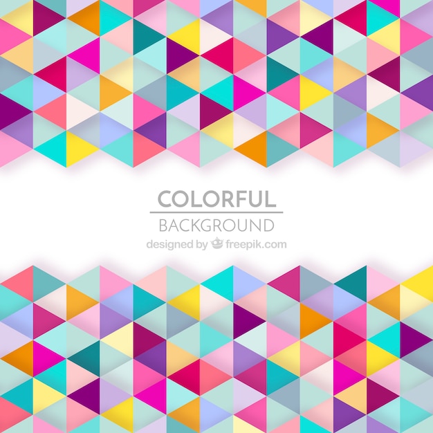 Colorful geometric shapes background