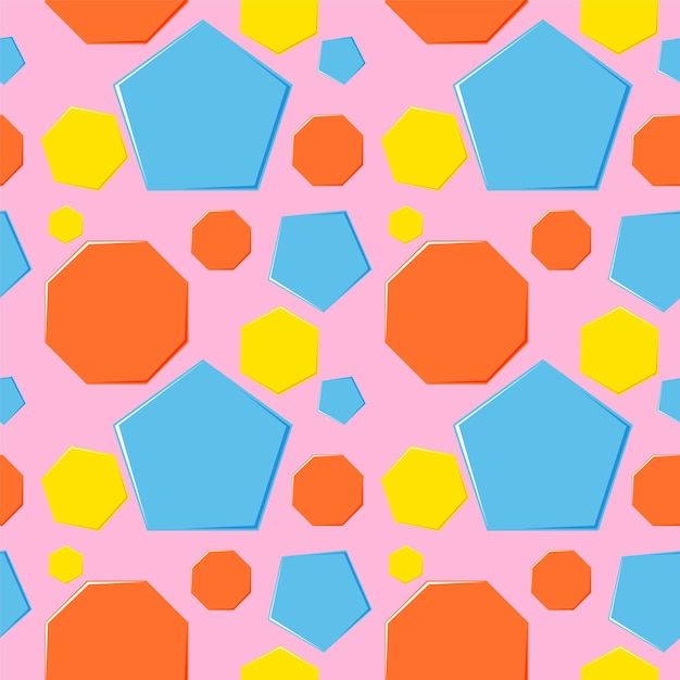 Free Vector colorful geometric shapes pattern