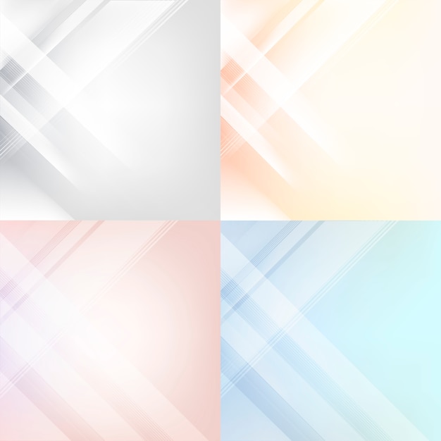 Free Vector colorful gradient abstract background set