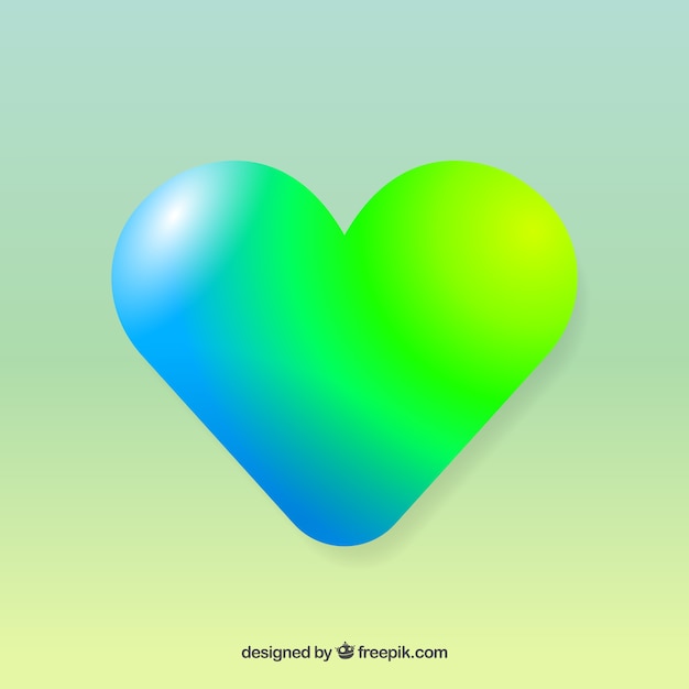 Colorful gradient heart background